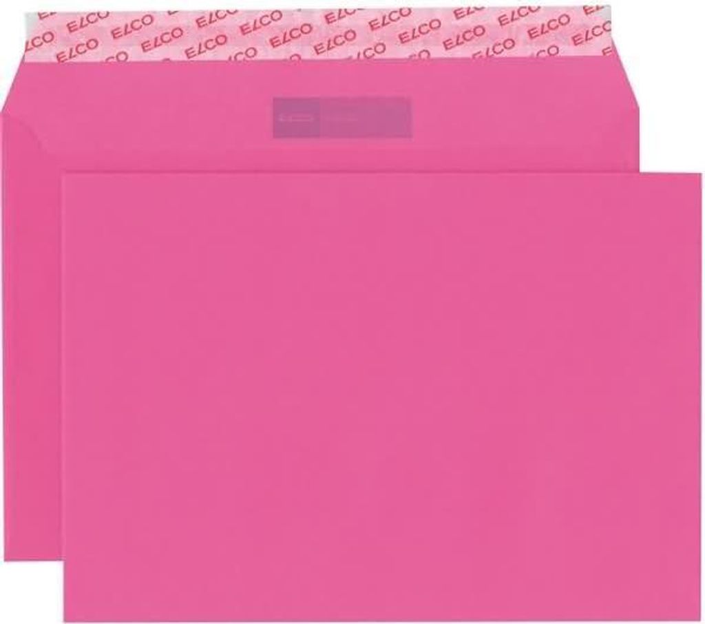 Briefumschläge Color C5 eosinrot Haftklebung 100 g/qm VE=250 Stück