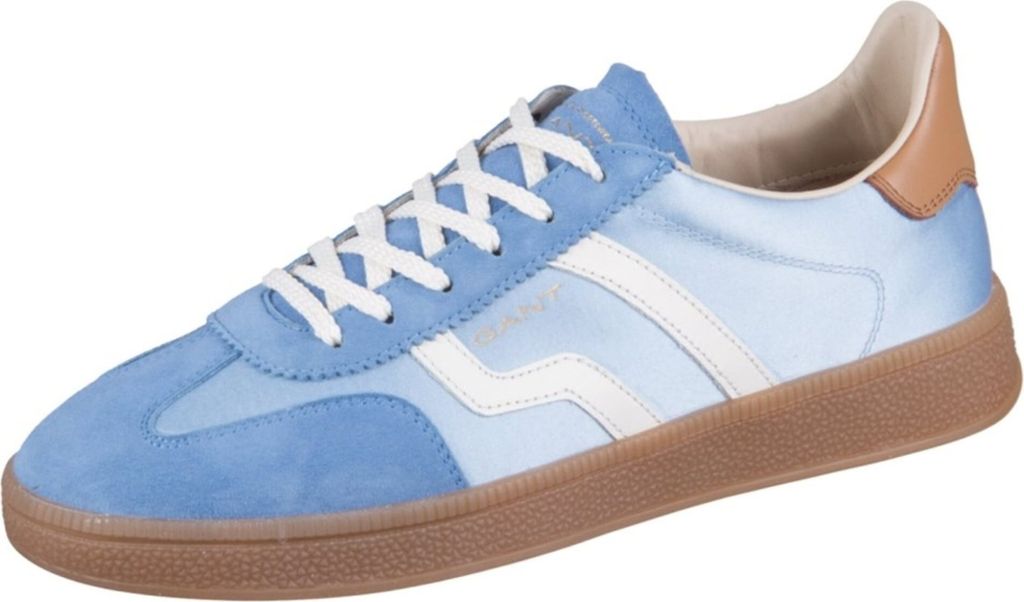 A single blue Gant sneaker is shown against a white background.