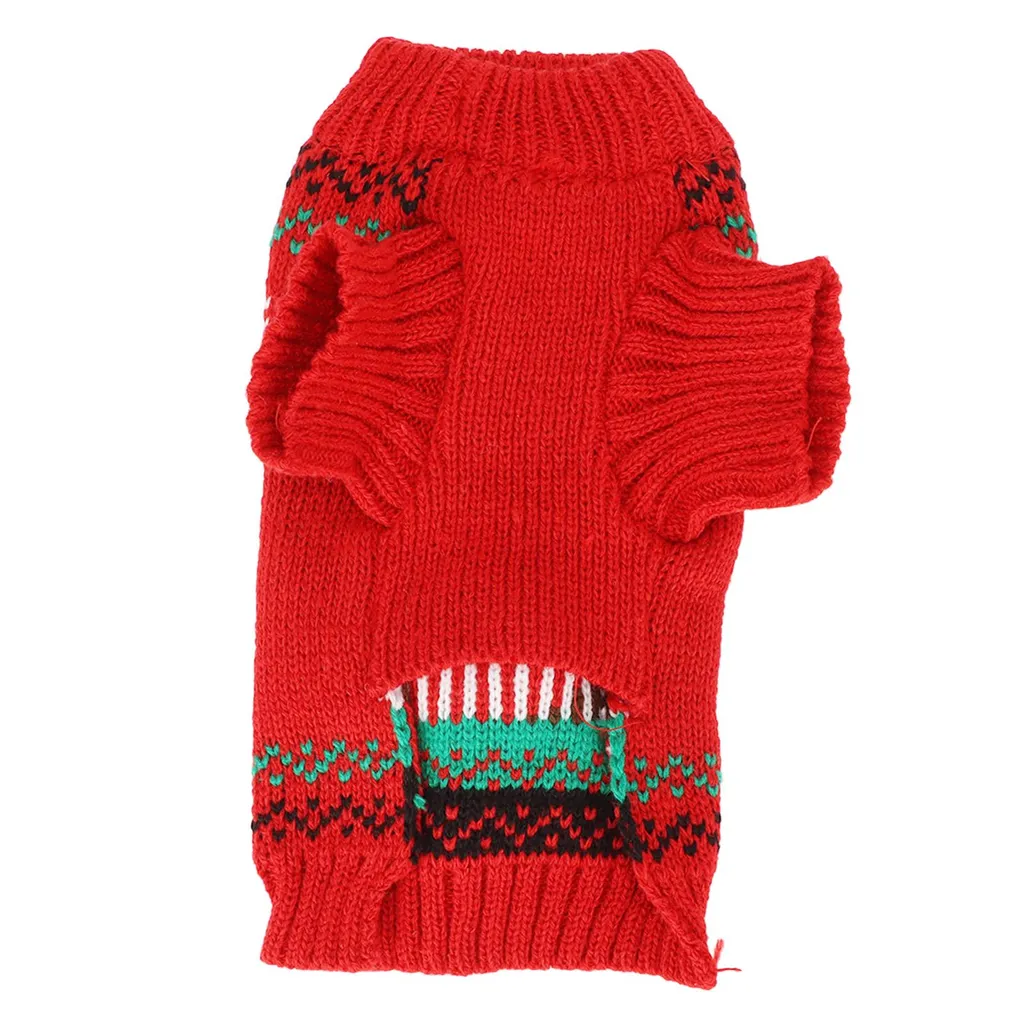 Maglione per Cane Taglia L Rosso - Soluzione Freddo Invernale - 6