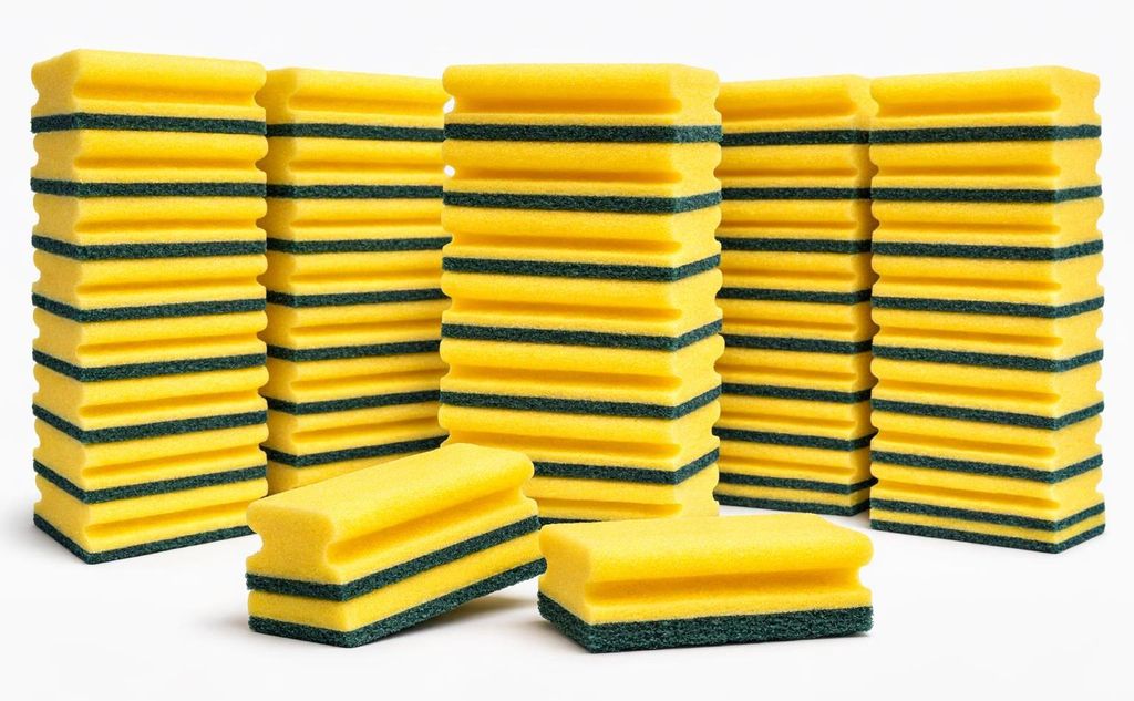 50er Pack XXL Scheuerschwamm 153x69x42mm Reinigung Topfschwamm Küchenschwamm