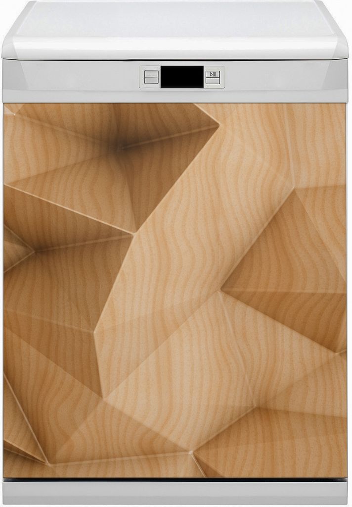 Magnete Dekorative Magnet Folie für Geschirrspüler 60x80 cm Küche - Abstrakte Dreiecke