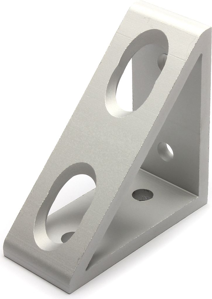 Winkel, 36*80*80, Aluminium, eloxiert, I-Typ Nut 8, VPE 100 Stück