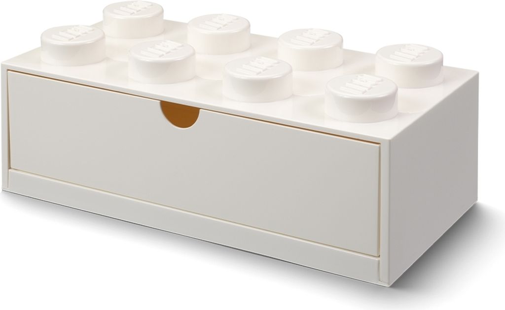 LEGO® stolný box 8 so zásuvkou - biela Obrázok produktu 
