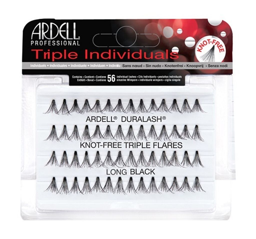 ARDELL Triple Individuals Satz von 56 langen schwarzen Wimpern