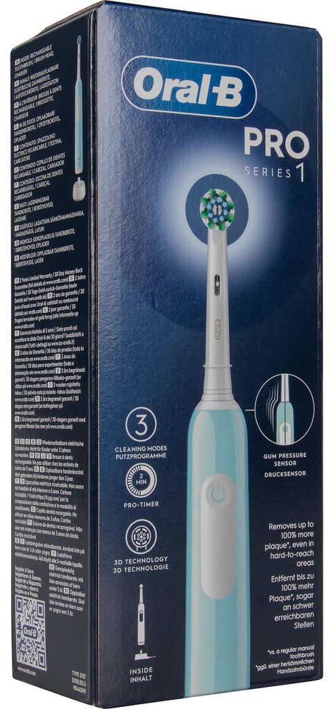 Oral-B Pro 1 Cross Action Caribbean Blue Produktbild 