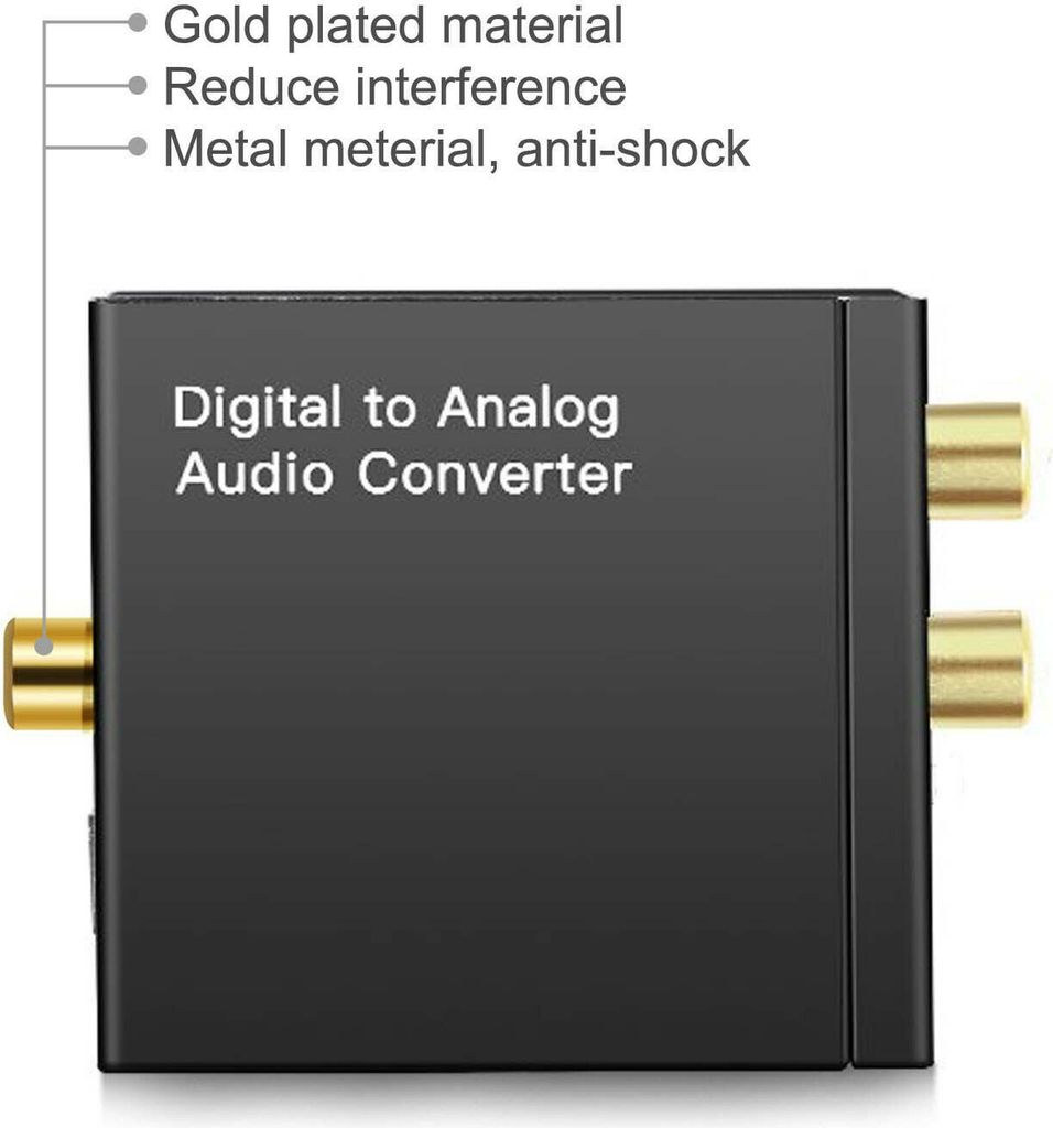 Optisch Koaxial Toslink Digital zu Analog Audio Konverter Produktbild 5