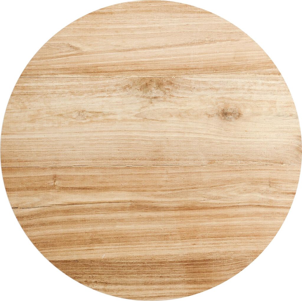 DEQORI Fototapete rund Ø 100 cm 'Holzstruktur detailliert' Wand Tapete Leinwand Sticker