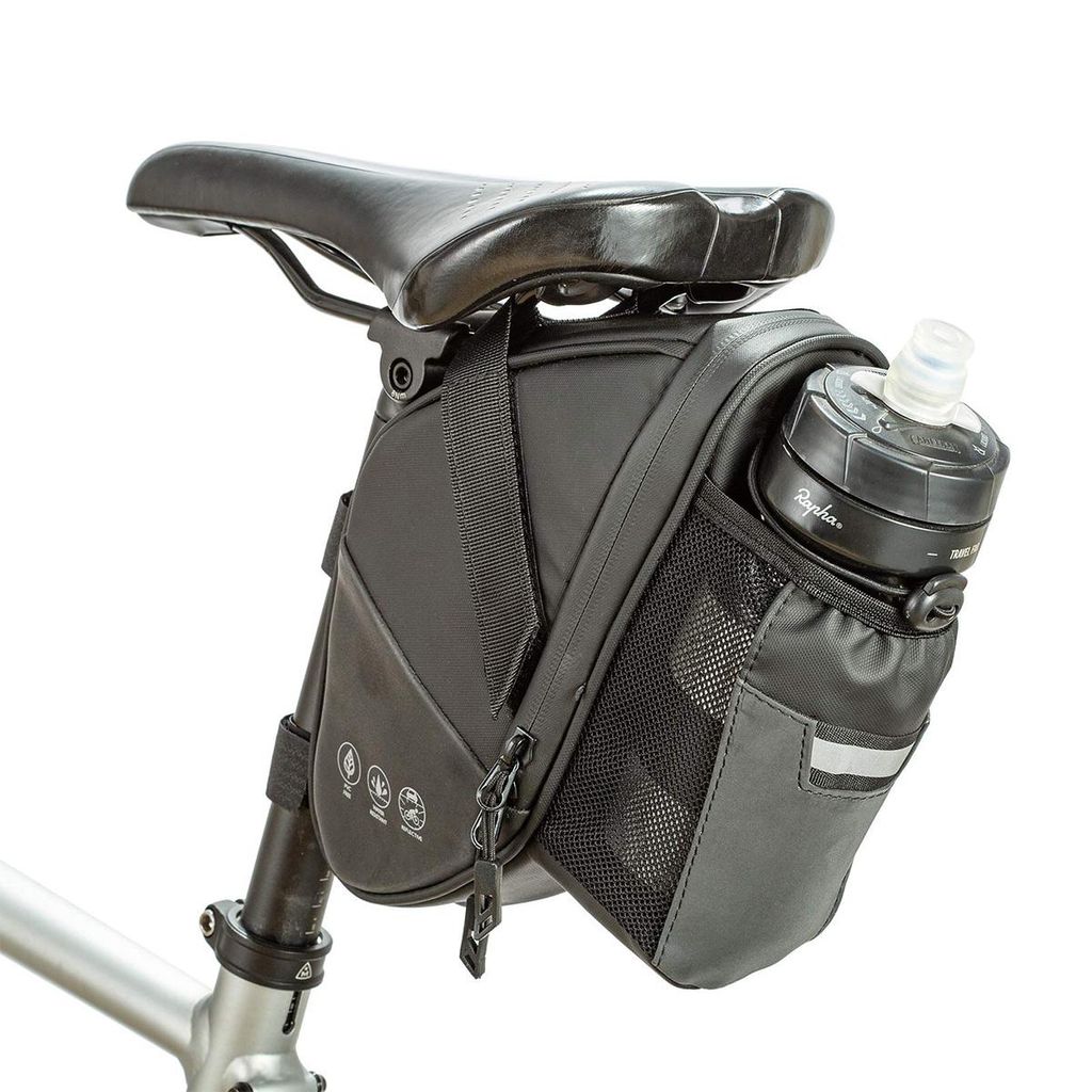 Fahrradsatteltasche, 1,5L wasserdichte Fahrradsatteltasche, mit Flaschenhalter, geeignet für Mountainbikes und Rennräder, kratzfest, reflektierend.