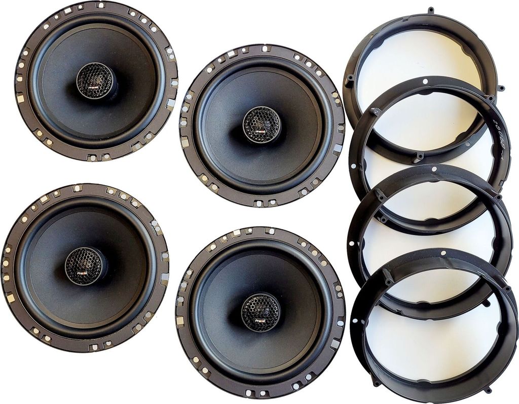 Phase Linear Lautsprecher Einbauset passend für VW Golf 4 und Golf 6 Tür vorne und hinten