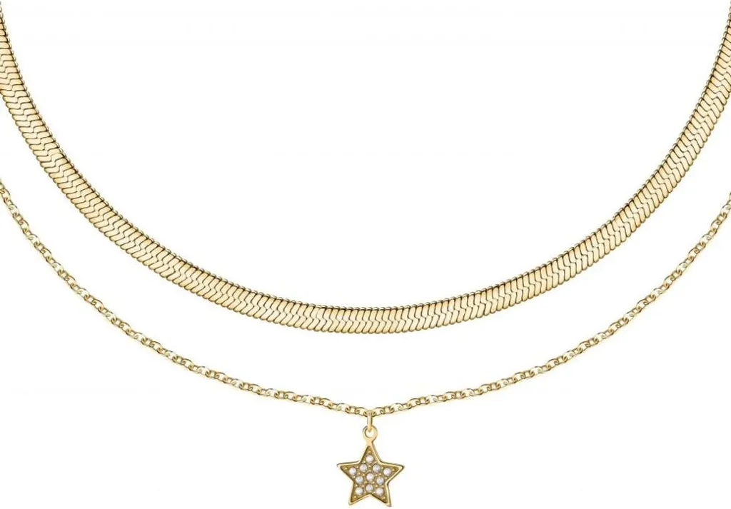 Collier en plaqué or ajustable avec motif étoile brillante Friendship