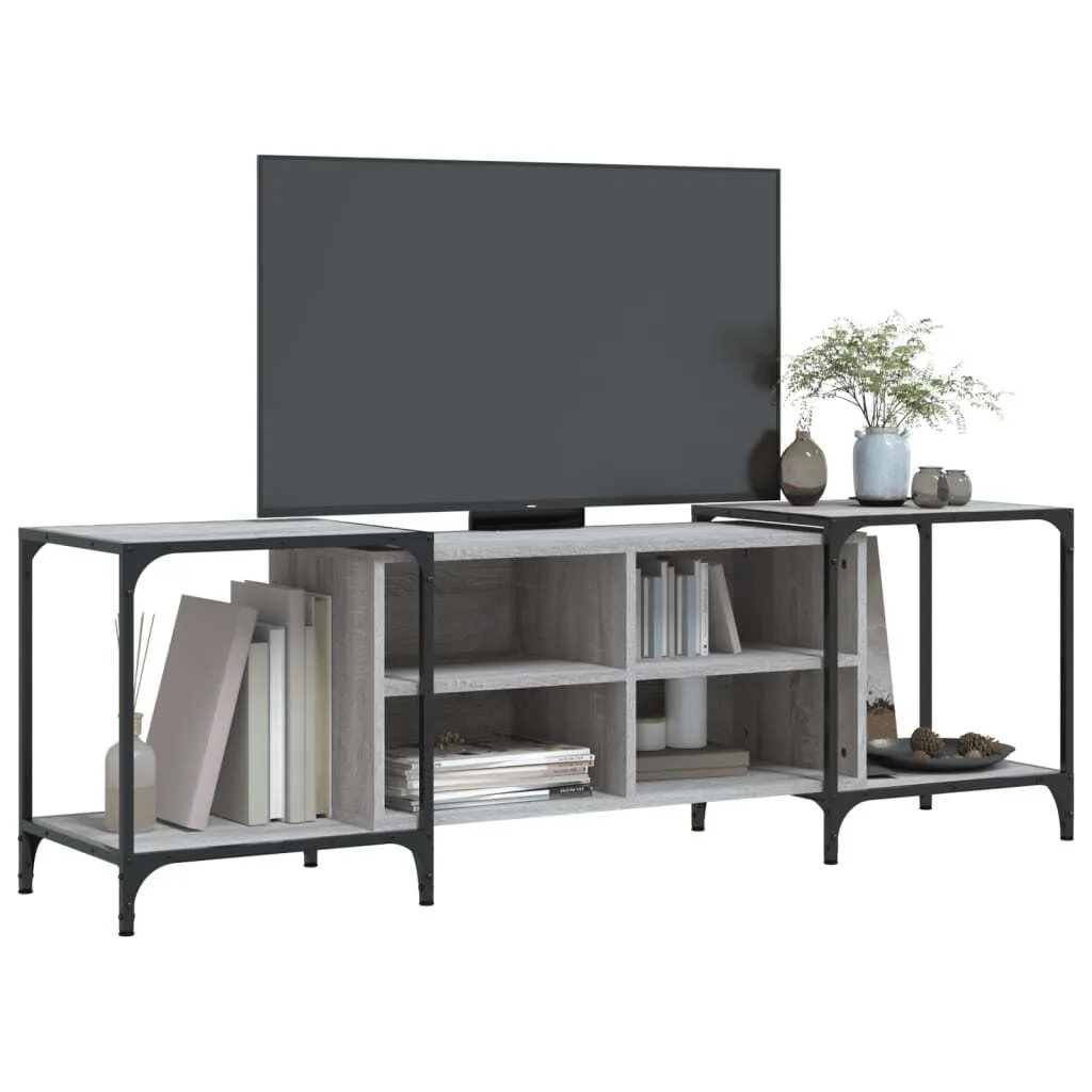Mobile Porta TV Maison Exclusive Grigio Sonoma 153cm | Legno Robusto - 3