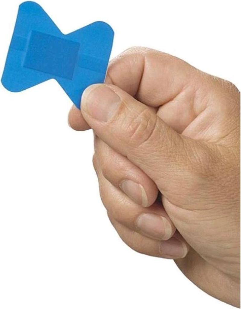 Detektierbare Fingerkuppenpflaster, Pflaster, blau, 50x45 mm 25 St