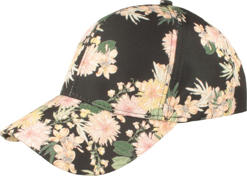 Florale, sommerliche Damen Baseball Cap von Hut Breiter, schwarz, Gr. Einheitsgröße