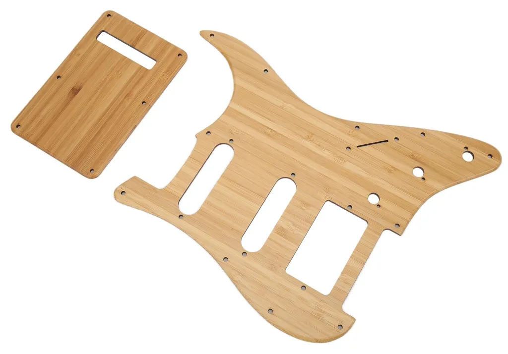 Plaque de protection bambou naturel ST GSSH05 - Pickguard résistant - 8