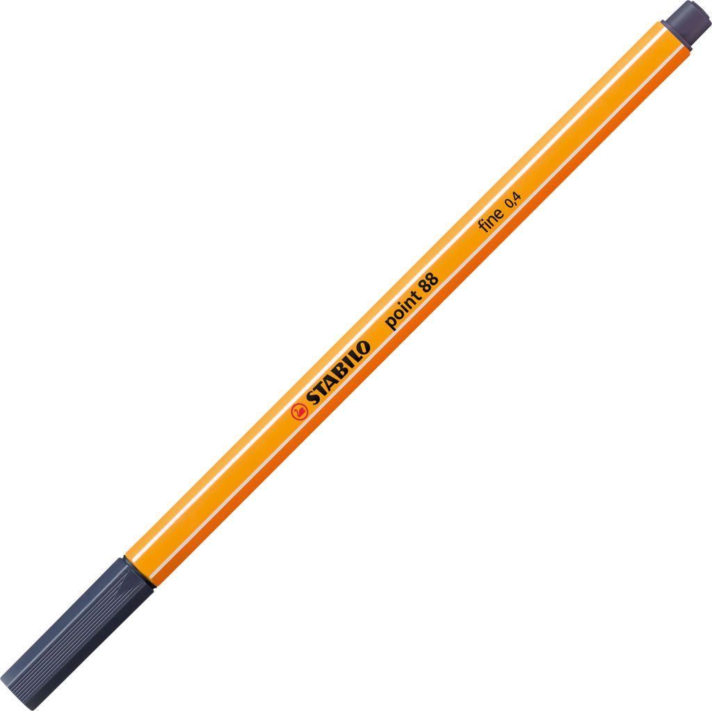 Fineliner - STABILO point 88 - Einzelstift - paynesgrau