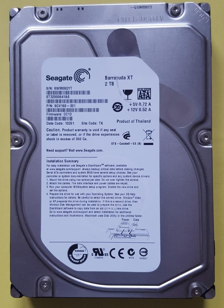 Seagate ST32000641AS  2TB SATA 3,5" Produktbild 