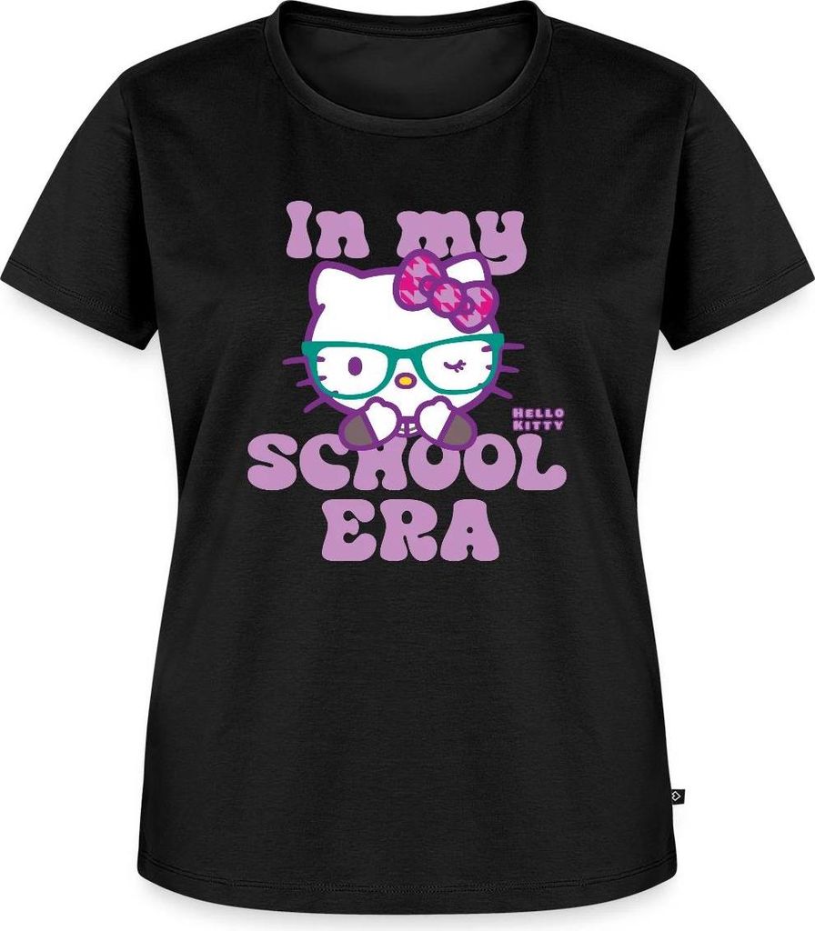 Spreadshirt Hello Kitty Schulkind In My School Era Frauen Premium T-Shirt, L, Schwarz
