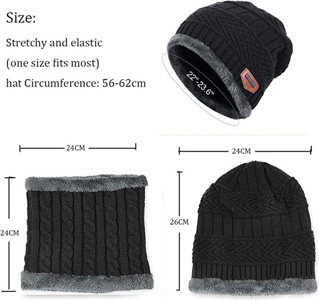 Wintermütze, Strickmütze, Warme Beanie, Winter Mütze und Produktbild 8