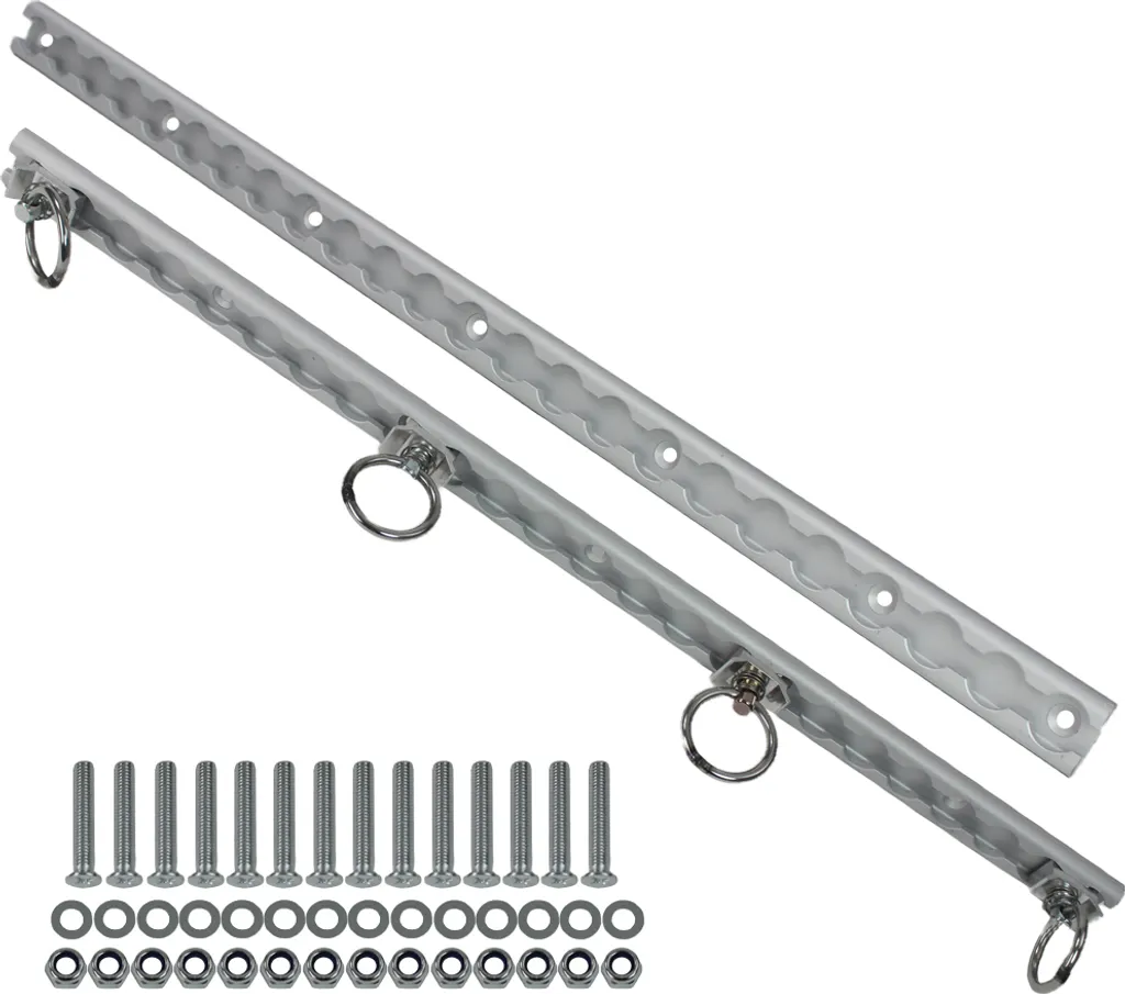 Rail d'Arrimage Airline 610 mm en Aluminium pour Fourgon et Camping-Car