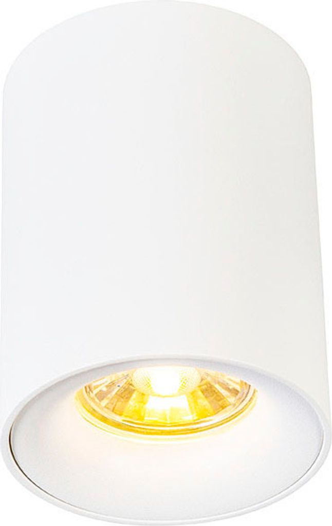 QAZQA - Design Moderner AufbauSpot I Spotlight I Deckenspot I Deckenstrahler I Strahler I Lampe I Leuchte weiß GU10 50mm - Ronda I Wohnzimmer I Sc...