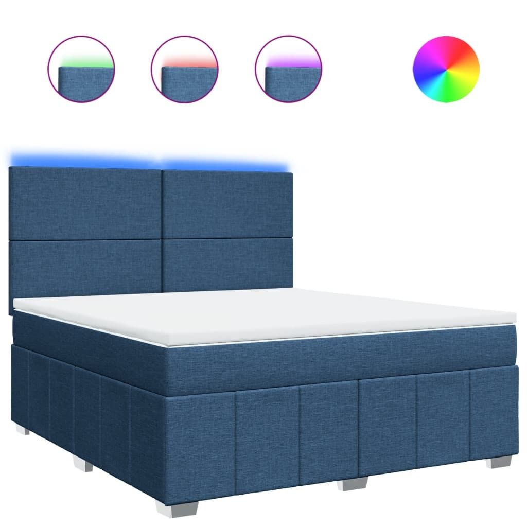 "SALE 2026"Boxspringbett Modernes/Doppelbett - Polsterbett Erwachsene/r /Kind - mit Matratze Blau 180x200cm Stoff - Klassische Betten DEMöbel755912