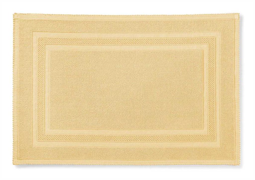 Rhomtuft Badteppich Gala eckig 60 x 90 cm Farbe mais