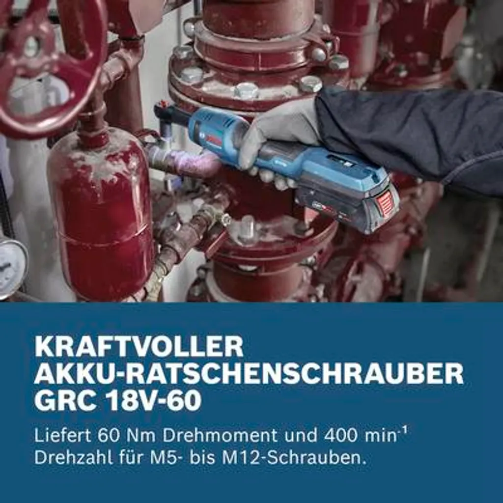 Clé à cliquet GRC 18V-60 compacte avec éclairage LED intégré - 19