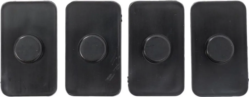 4x Capteur de Stationnement Factice 18mm Cache Trou de Pare-chocs Noir