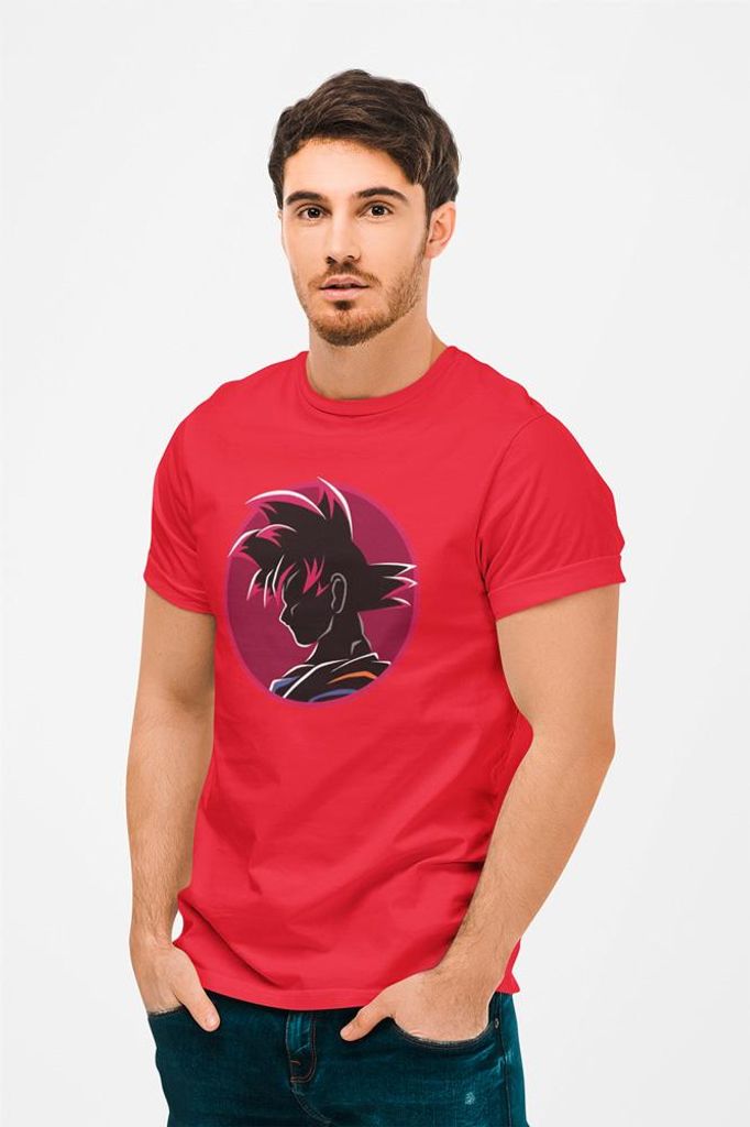D&B Uni Polo AN00004_Dragon Ball_Rot-Größe 4XL