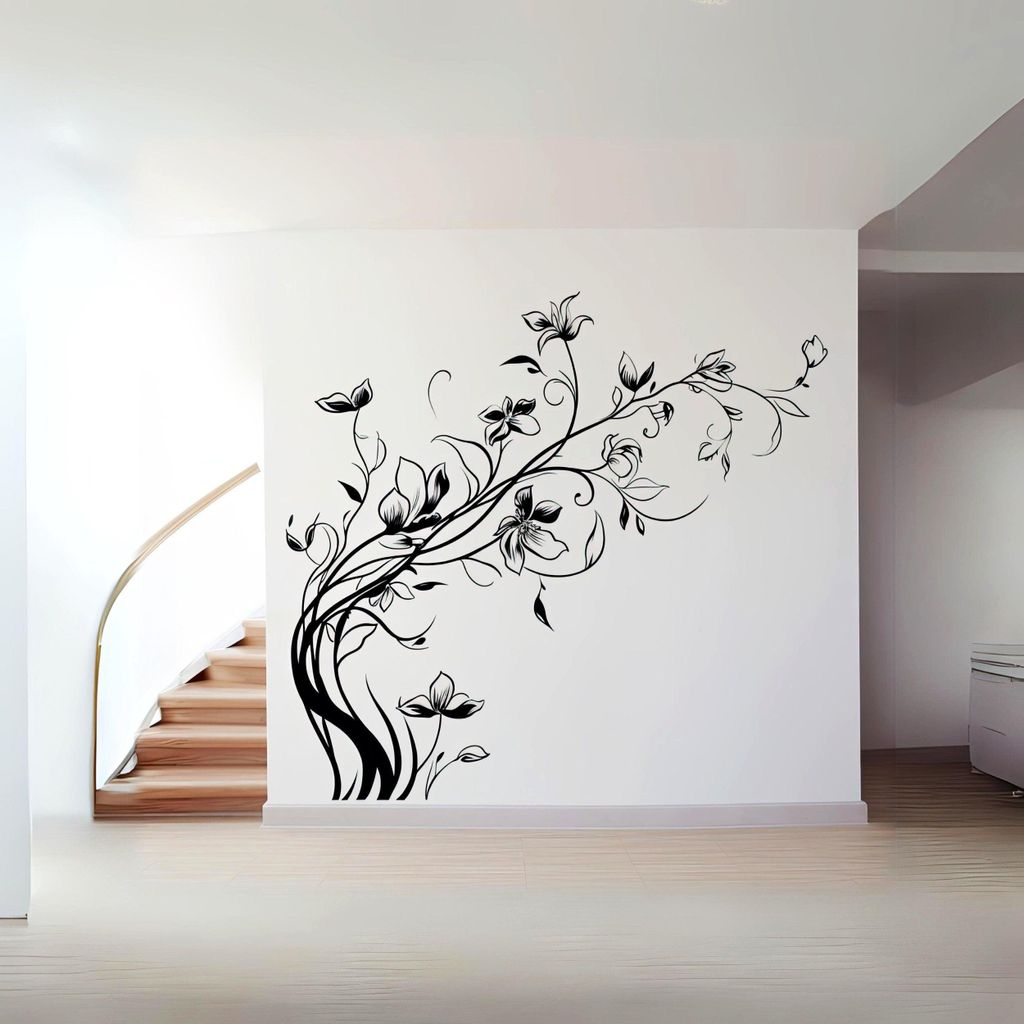 elegantes Blumen-Set – Decords Wandtattoo, Produktansicht 1