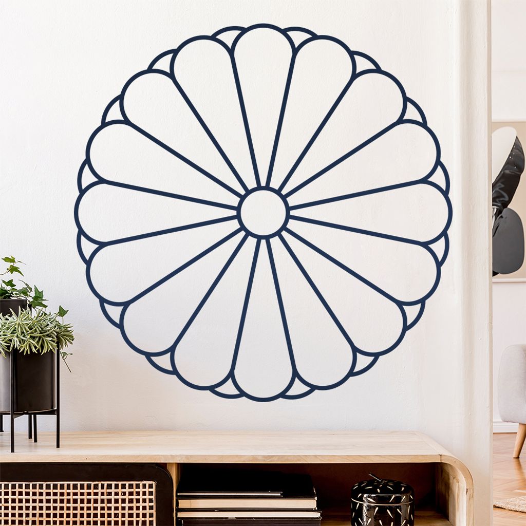Japan Wappen Wandtattoo Wandaufkleber Wall Sticker - Dekoration, Küche, Wohnzimmer, Schlafzimmer, Badezimmer