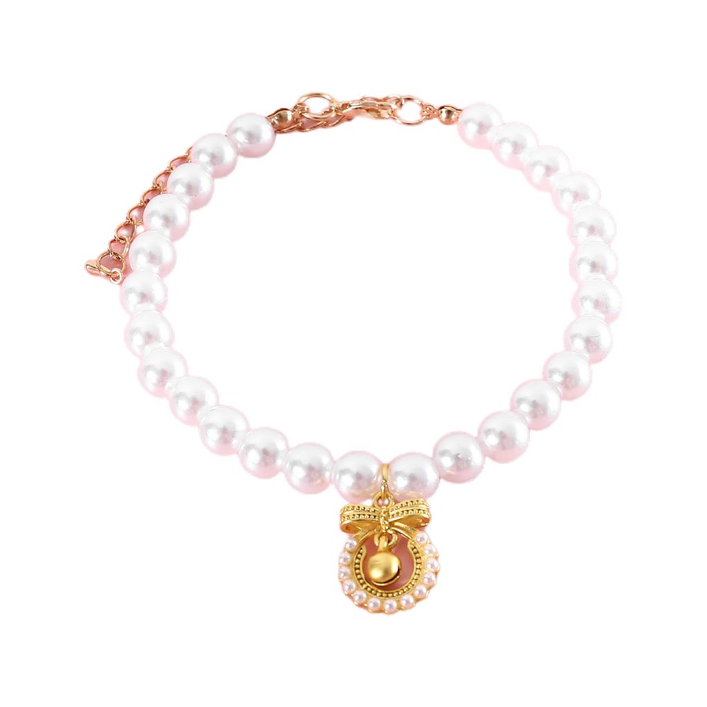 Katze Halskette Elegante blickfang Exquisite Haustier Katze Hund Kirsche Anhänger Gefälschte Perle Kragen Pet Supply