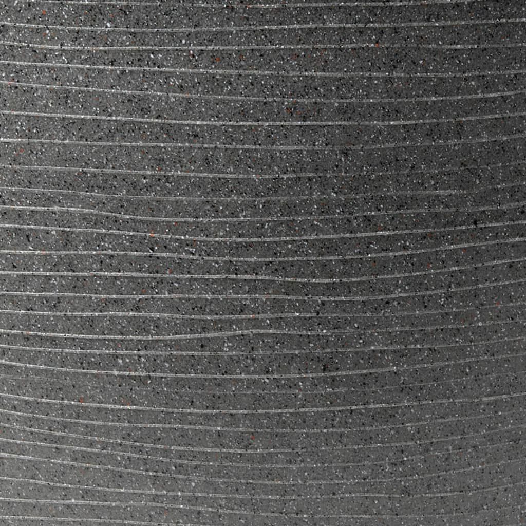 Capi Pflanzgefäß Arc Granite Rechteckig 60x35x40 cm Anthrazit