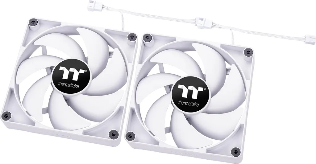 Thermaltake CT140 Ventola di raffreddamento per PC Bianco 2 Pack