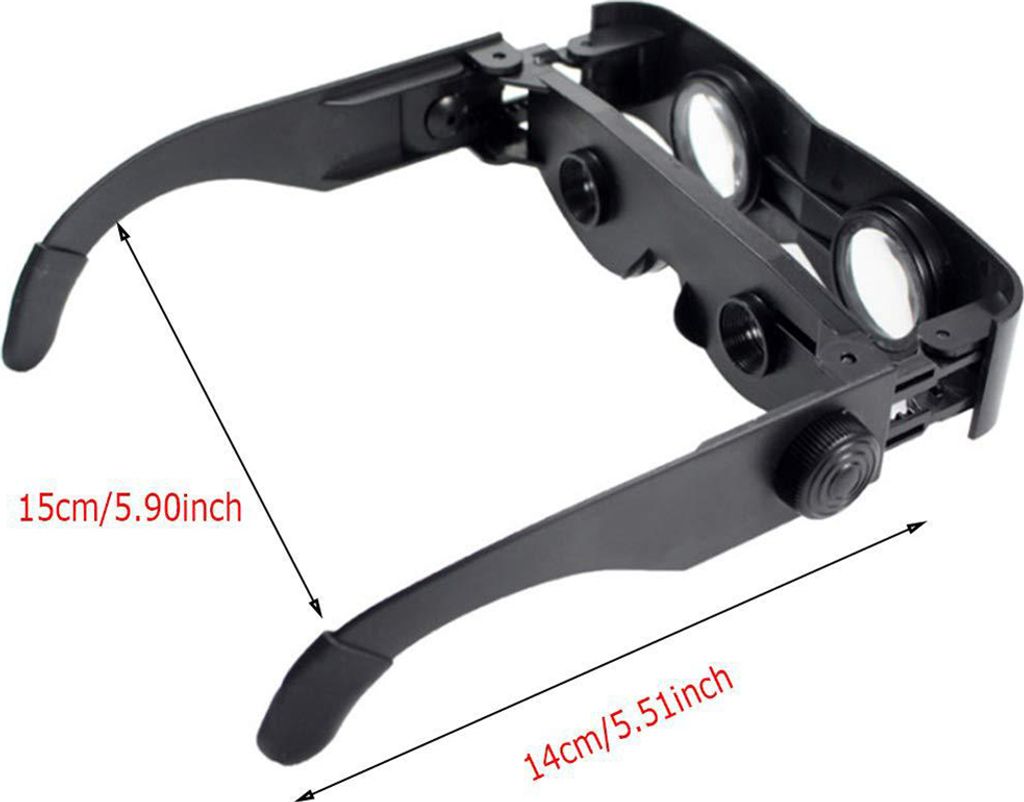 Tragbares Angel-Teleskop Brille Hand Free Fernglas Lupe Einstellbare Brille