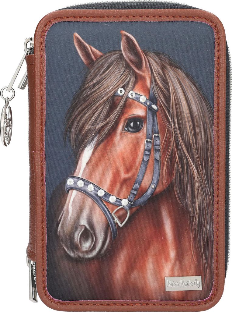 Depesche Federmäppchen Miss Melody LUXURY HORSE 3-Fach Produktbild 