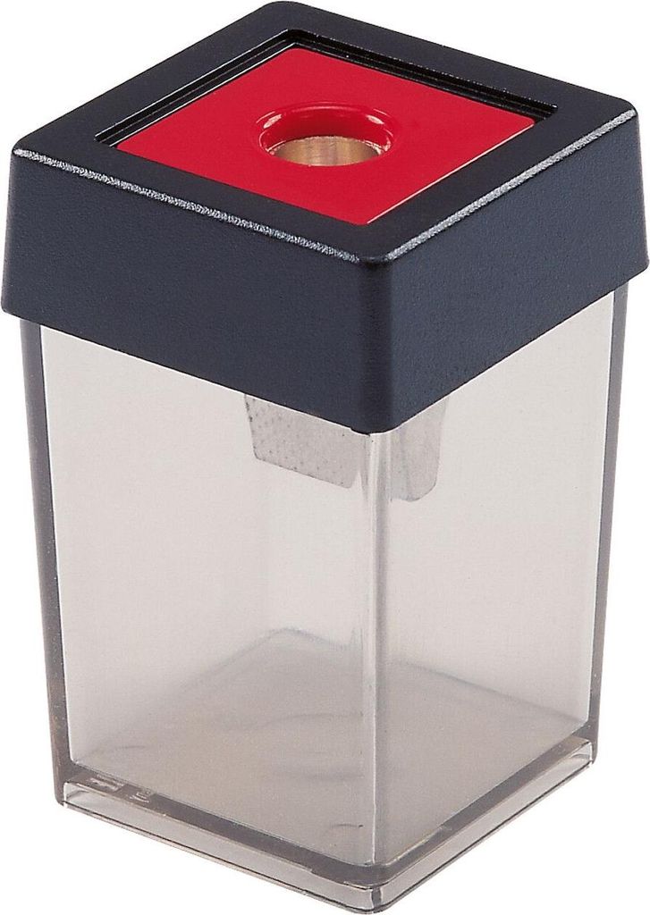 Dahle Dosenspitzer aus Kunststoff, eckig bis 8mm, rot, transparent
