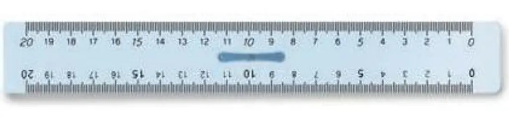 Règle de bureau 20cm Arda 283MAN bleue idéale pour tracer et mesurer
