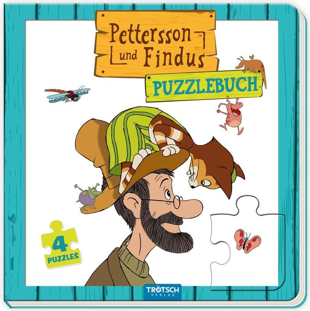 Trötsch Pettersson und Findus Pappenbuch Puzzlebuch