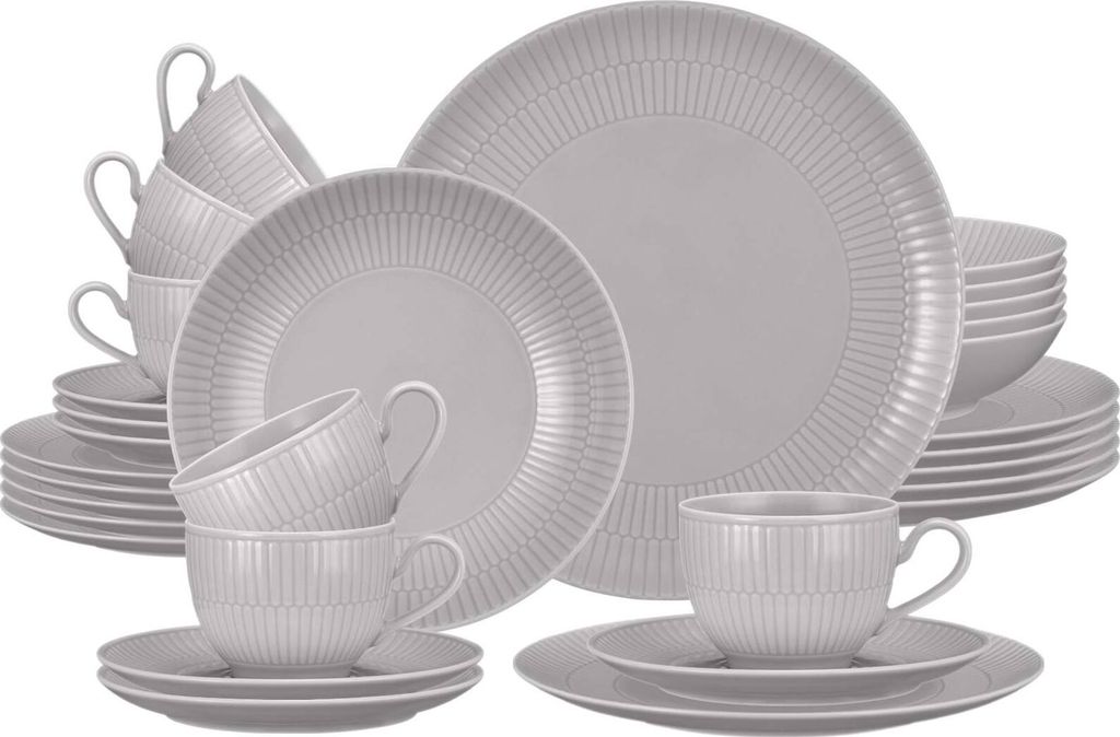 Seltmann Weiden Amina silbergrau Kombiservice 30 tlg.