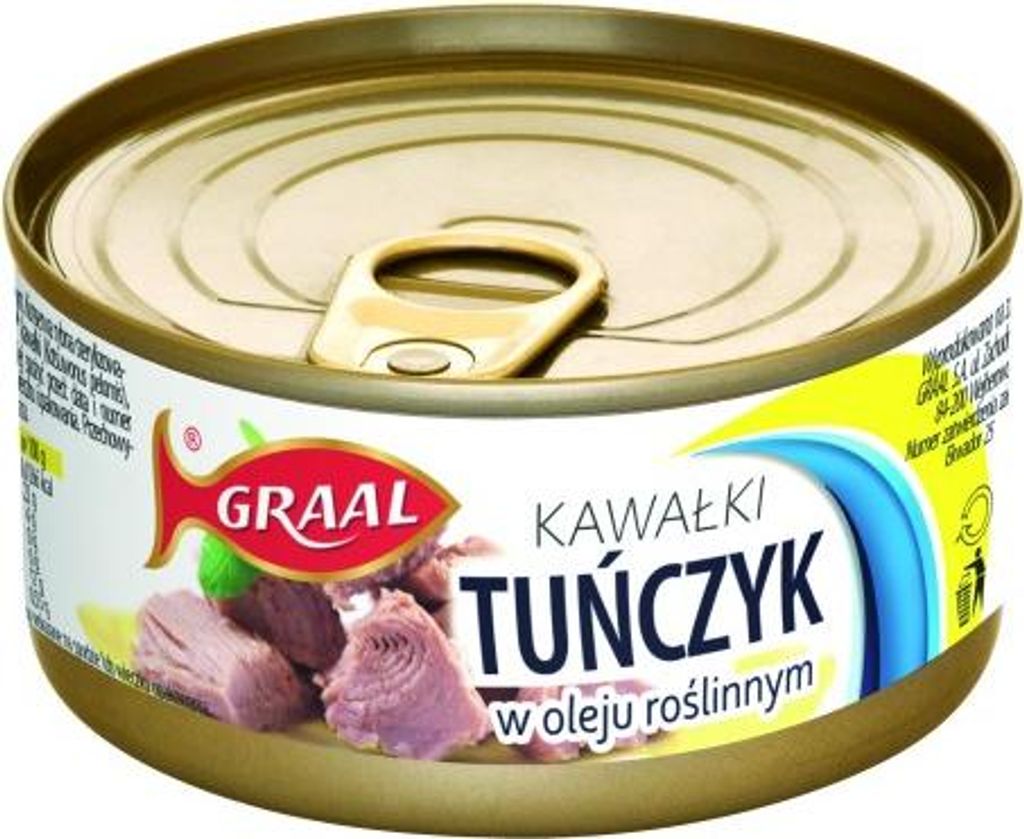 Kúsky tuniaka Graal v rastlinnom oleji, 170 g Obrázok produktu 