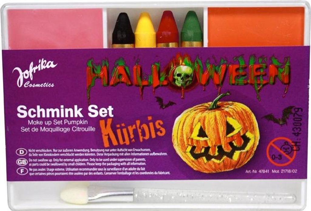 Jofrika Halloween Schmink-Set "Kürbis" 747841 | Theater Produktbild 