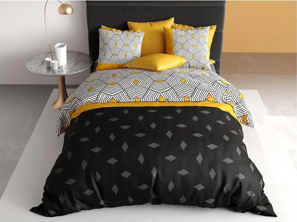 Housse de couette Faro géométrique : l'élégance pour vos nuits de sommeil