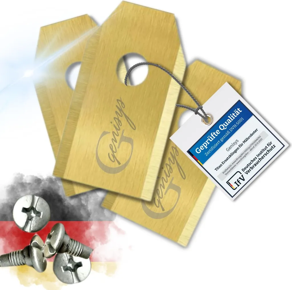 Kit 30 Lame Genisys Titanio per Robot Anthbot - Standard DIN EN 50636