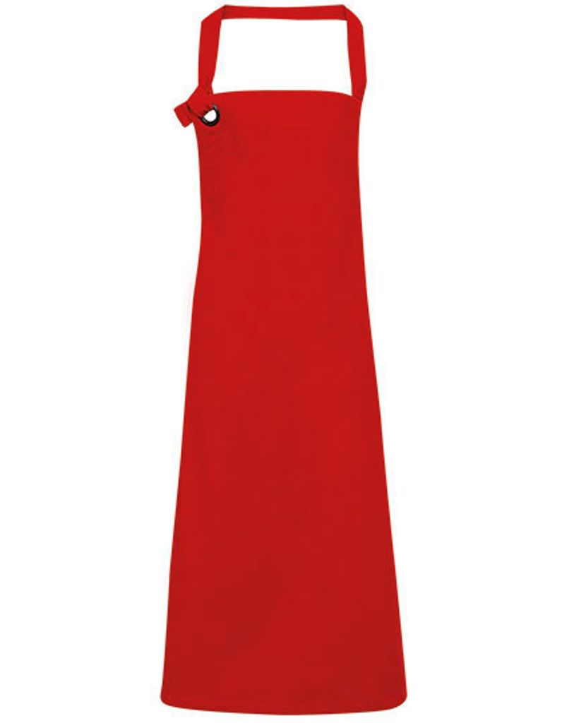 Premier Workwear PR130 | Schürze Calibre Heavy Baumwolle Canvas Bib Apron - Farbe: Red - Größe: One Size