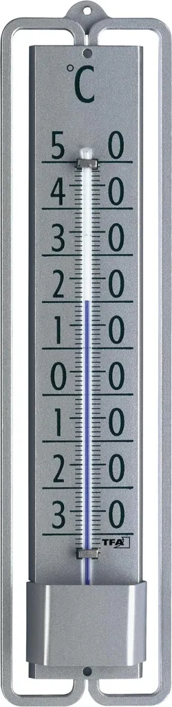 Termometro Parete TFA 12.2001.54 Argento - Design Novelli per Casa