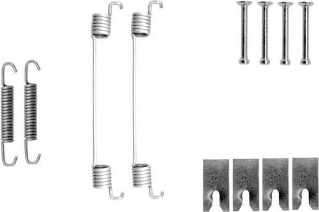 BOSCH 1 987 475 300 Zubehörsatz, Bremsbacken OE 049420D050 kompatibel mit Yaris