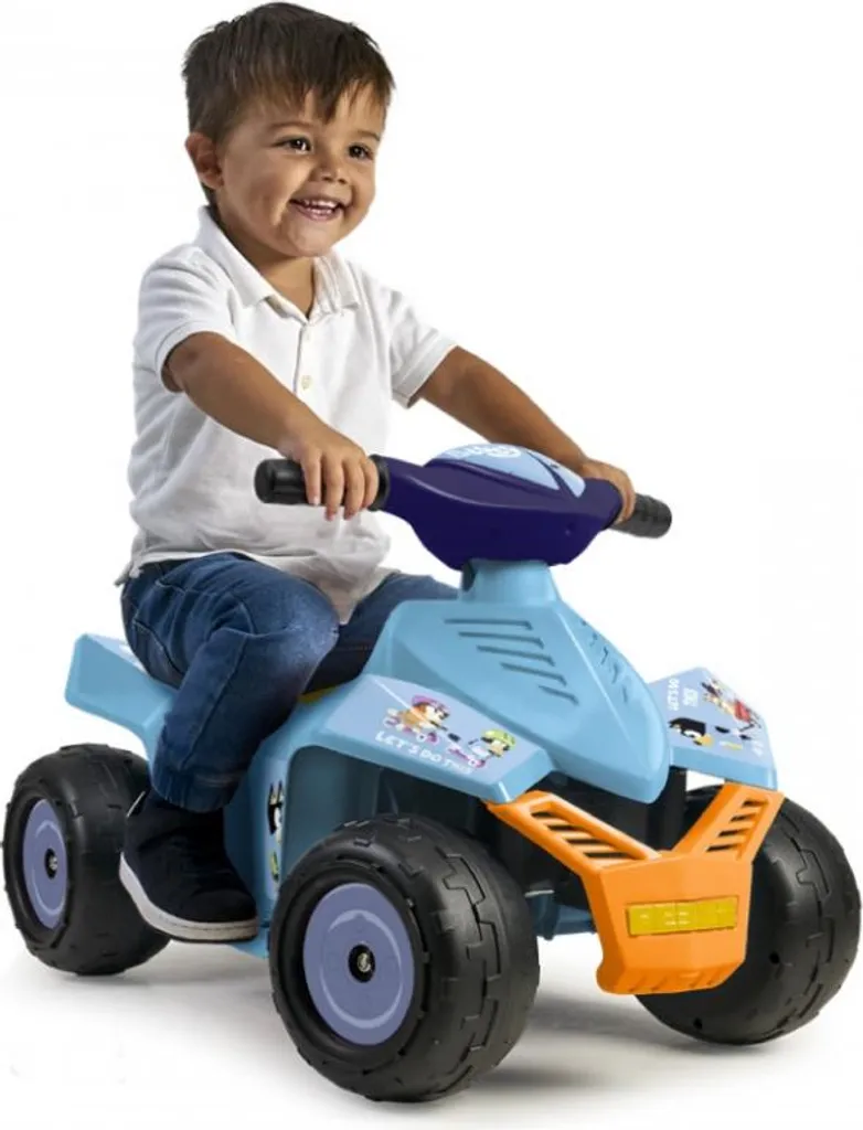 Quad Électrique Bluey FEBER 6V Jouet d'Extérieur pour Garçon et Fille