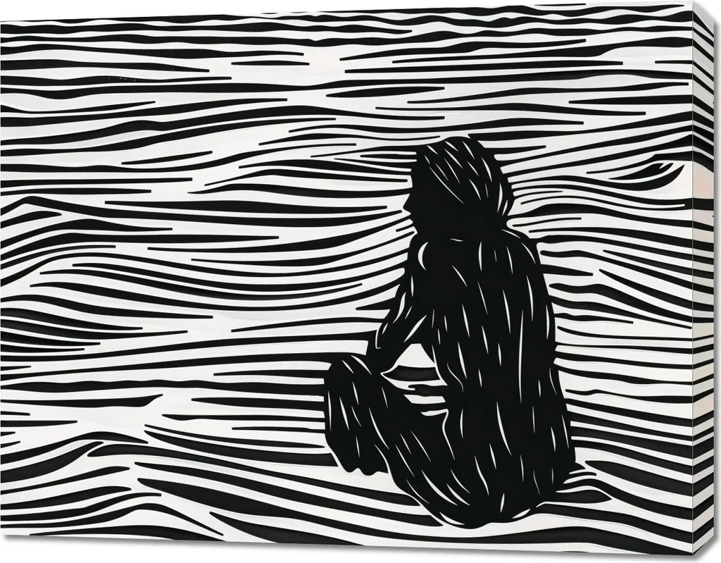 Image 90 x 70 cm Lignes de fluide composites grand format haute qualité