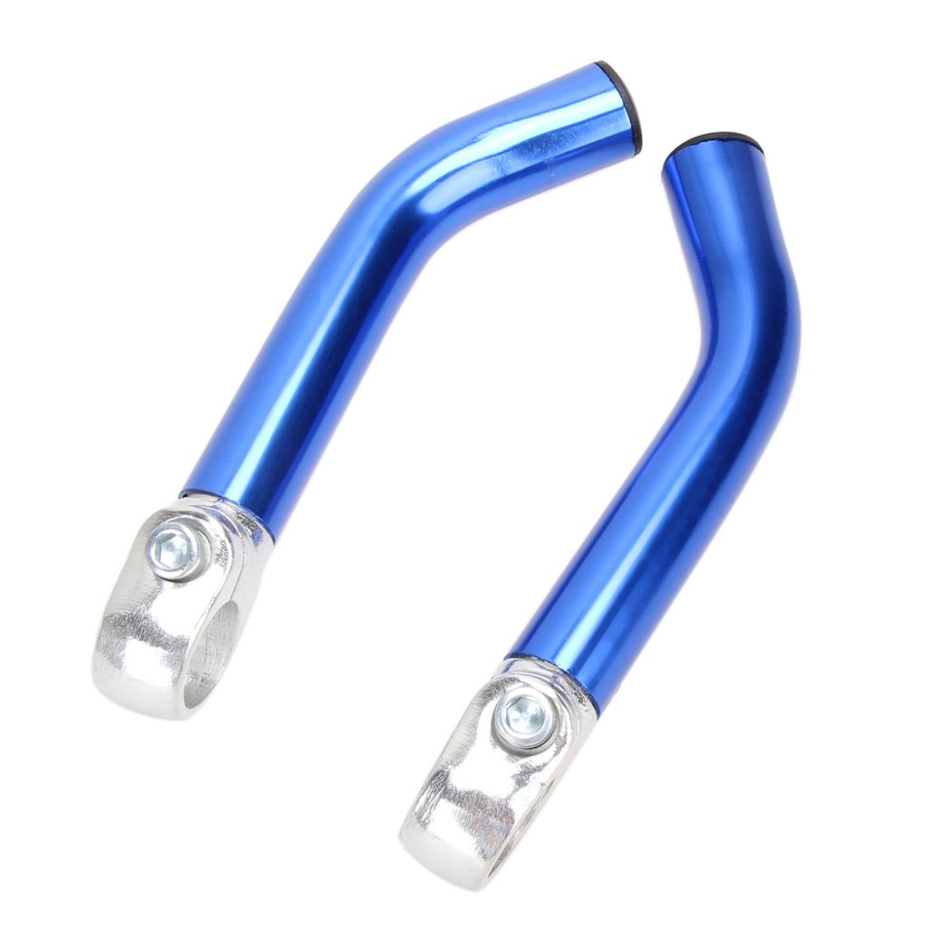 2 Stücke Fahrradlenker Sport Aluminiumlegierung Bar End Rennrad MTB Armauflage Griff-Blau